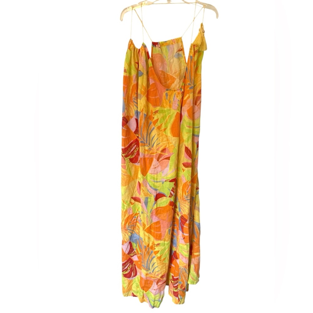 Linen Blend C&C California Colorful Beach Cover Up